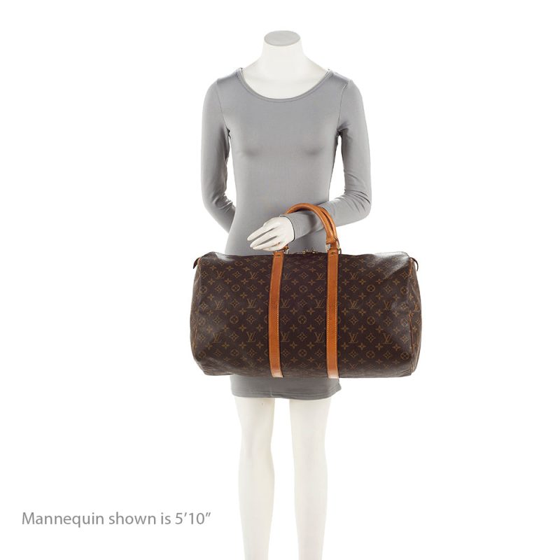 Louis Vuitton Vintage Monogram Canvas Keepall 50 Duffel Bag (SHF-21185) - Barde - Image 5