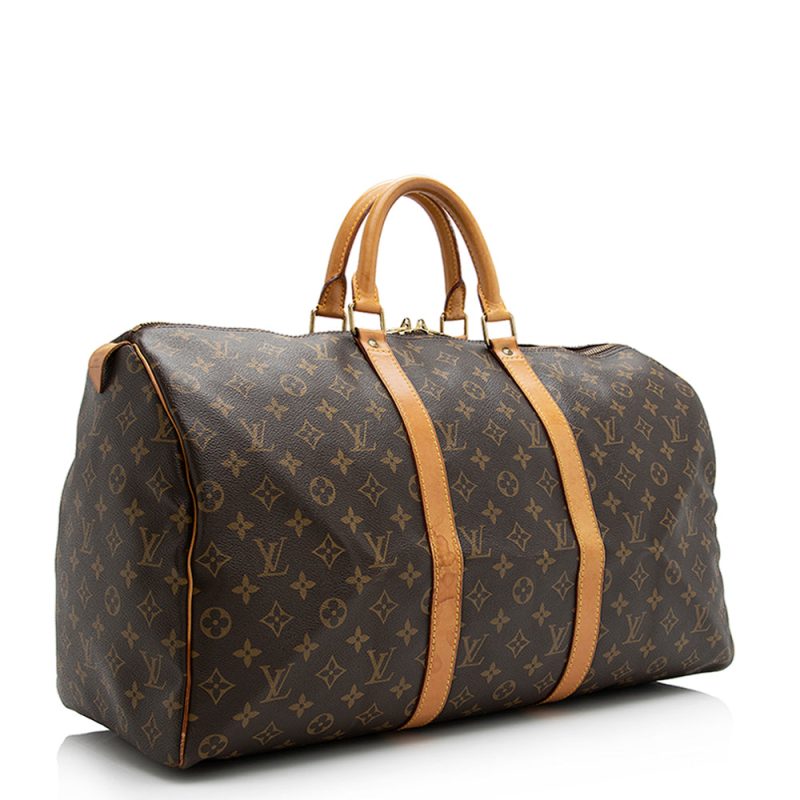 Louis Vuitton Vintage Monogram Canvas Keepall 50 Duffel Bag (SHF-21185) - Barde - Image 2