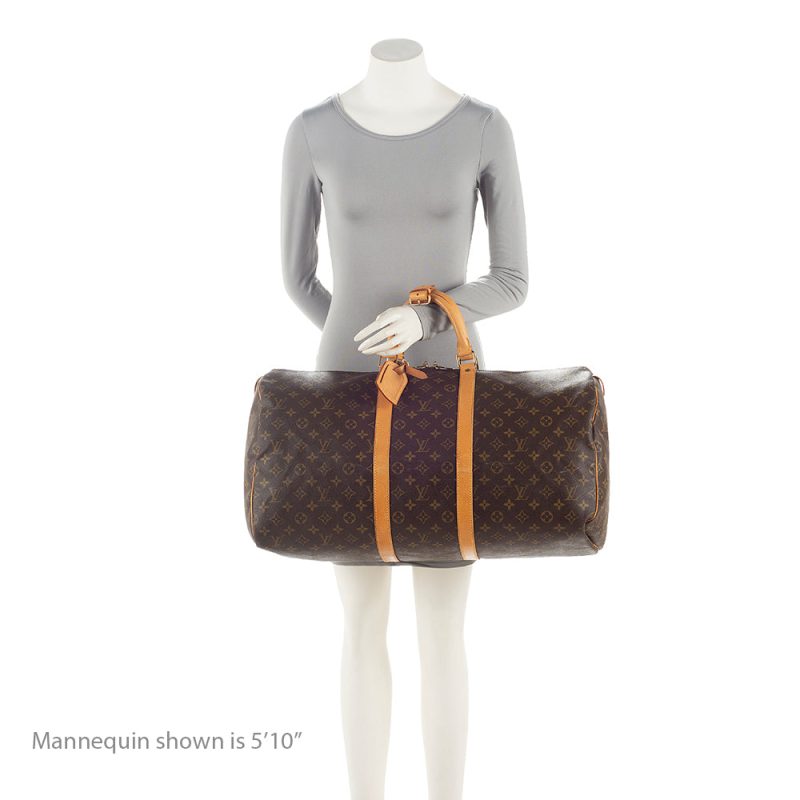 Louis Vuitton Vintage Monogram Canvas Keepall 55 Duffle Bag (SHF-21843) - Barde - Image 5