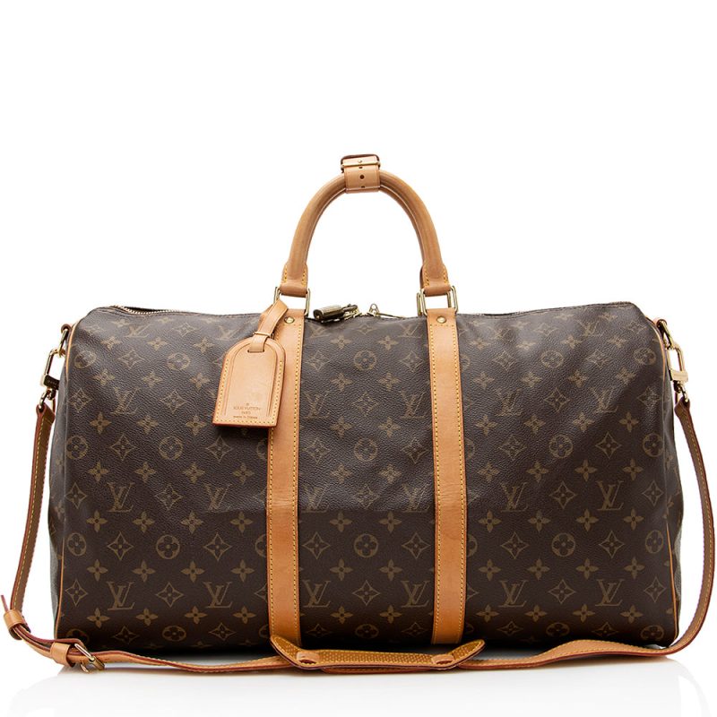 Louis Vuitton Vintage Monogram Canvas Keepall Bandouliere 50 Duffel Bag (SHF-21454) - Barde