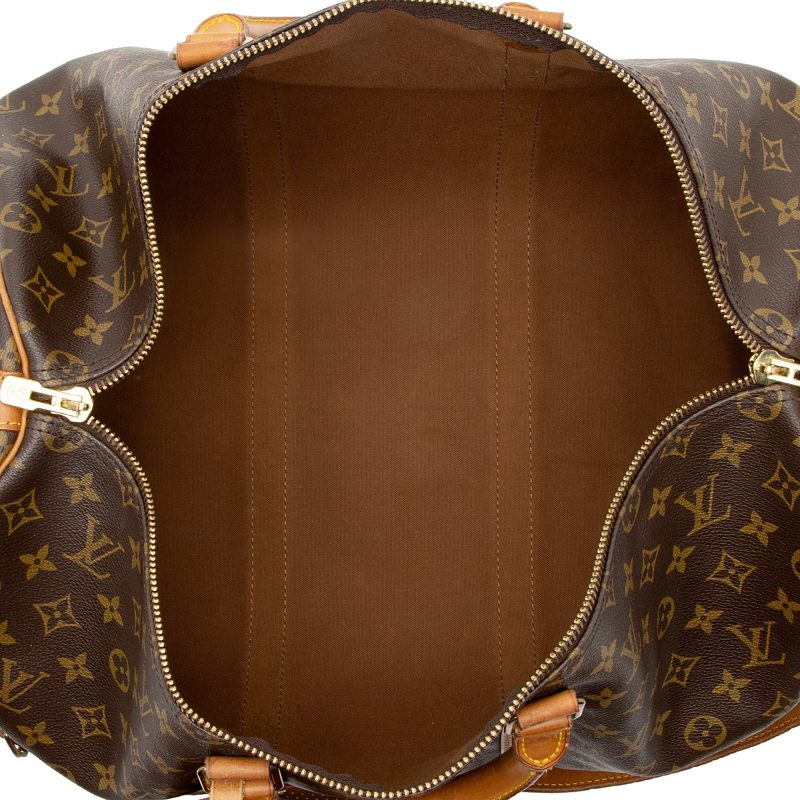 Louis Vuitton Vintage Monogram Canvas Keepall Bandouliere 50 Duffel Bag (SHF-22254) - Barde - Image 7