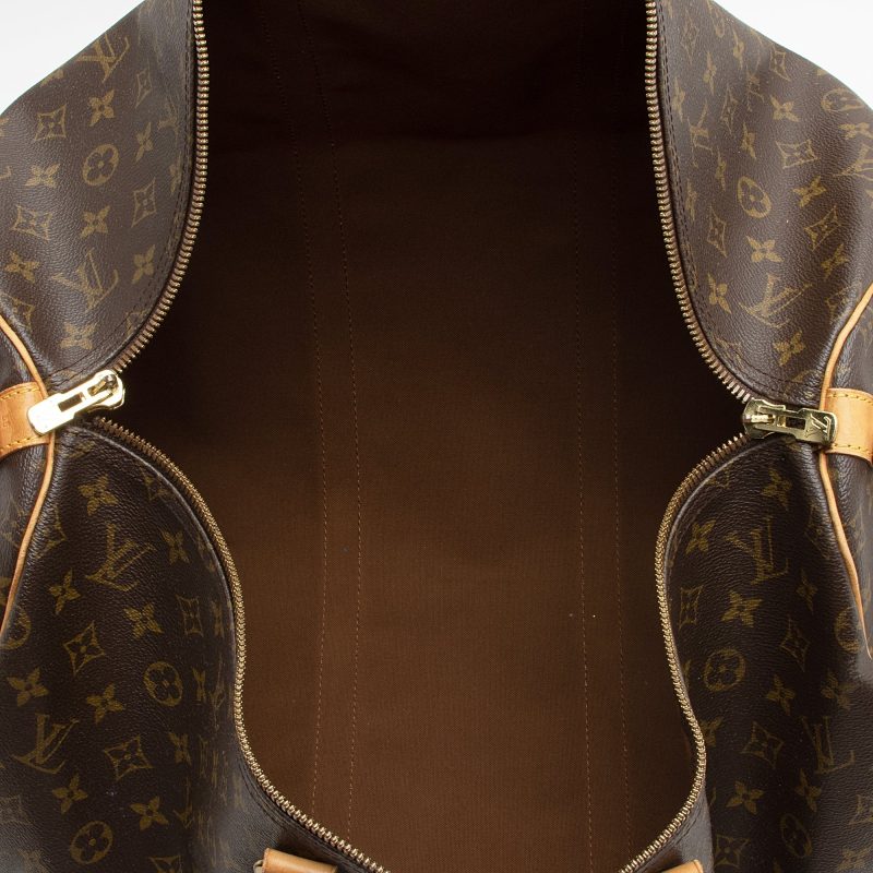 Louis Vuitton Vintage Monogram Canvas Keepall Bandouliere 55 Duffle Bag (SHF-22615) - Barde - Image 7