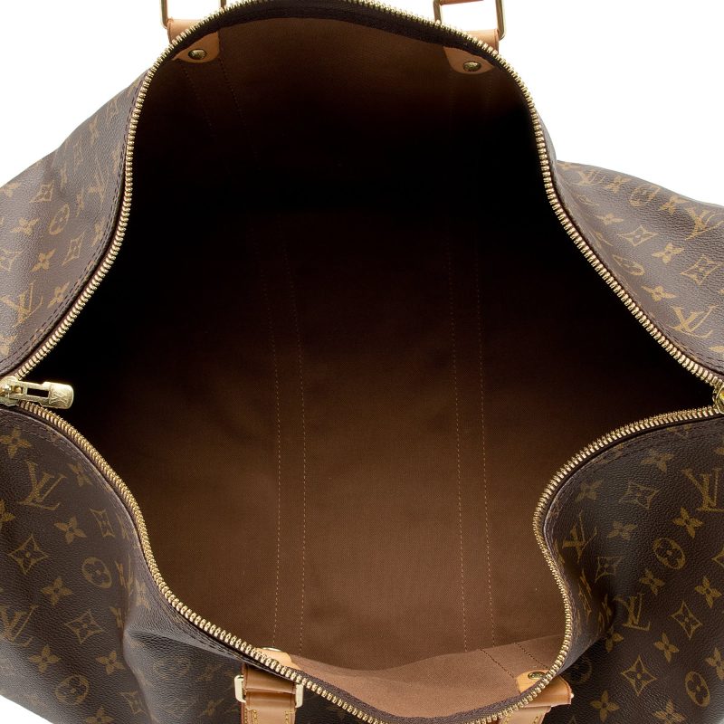 Louis Vuitton Vintage Monogram Canvas Keepall Bandouliere 55 Duffle Bag (SHF-22479) - Barde - Image 7