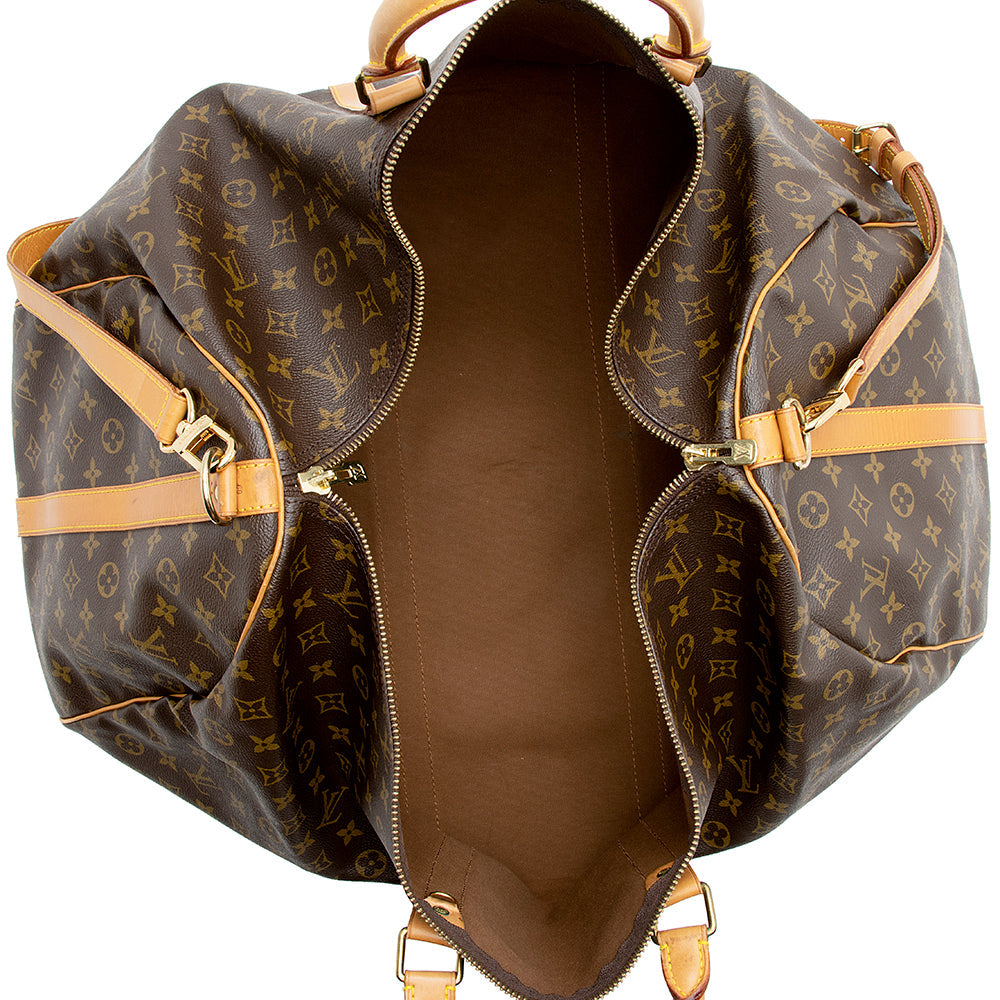 Louis Vuitton Vintage Monogram Canvas Keepall Bandouliere 60 Duffle Bag (SHF-21211) - Barde - Image 6