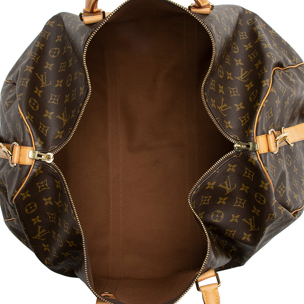 Louis Vuitton Vintage Monogram Canvas Keepall Bandouliere 60 Duffle Bag (SHF-21212) - Barde - Image 6