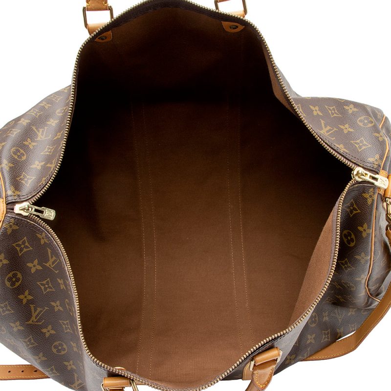 Louis Vuitton Vintage Monogram Canvas Keepall Bandouliere 60 Duffel Bag (SHF-21276) - Barde - Image 6