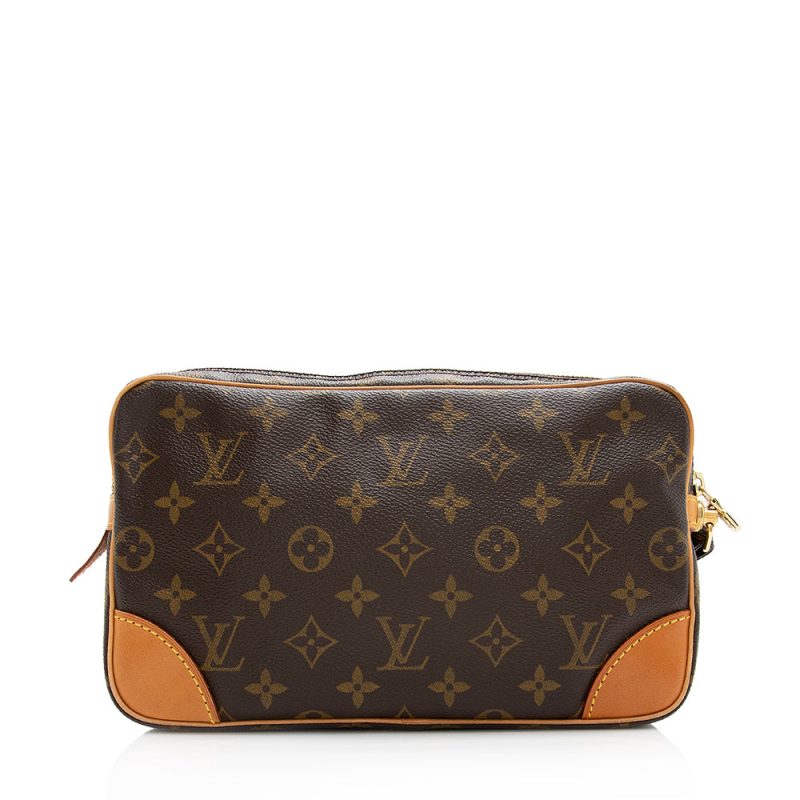 Louis Vuitton Vintage Monogram Canvas Marly Dragonne GM Clutch (SHF-21169) - Barde - Image 3