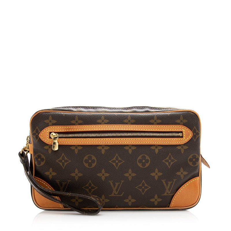 Louis Vuitton Vintage Monogram Canvas Marly Dragonne GM Clutch (SHF-21169) - Barde