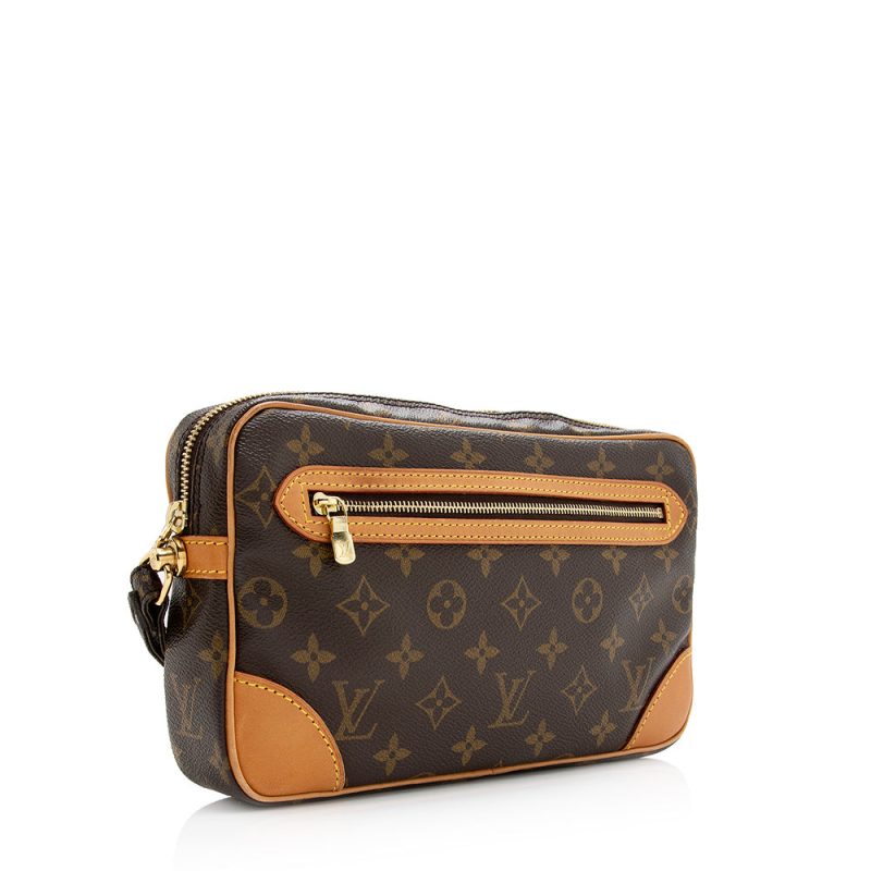 Louis Vuitton Vintage Monogram Canvas Marly Dragonne GM Clutch (SHF-21169) - Barde - Image 2