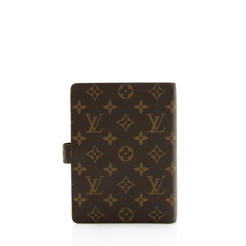 Louis Vuitton Vintage Monogram Canvas Medium Ring Agenda Cover (SHF-22929) - Barde - Image 3