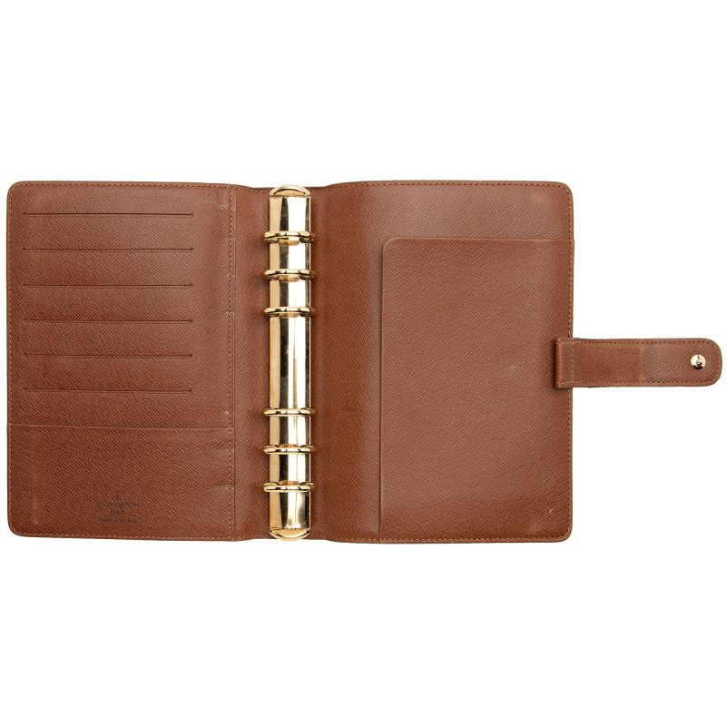 Louis Vuitton Vintage Monogram Canvas Medium Ring Agenda Cover (SHF-22929) - Barde - Image 5