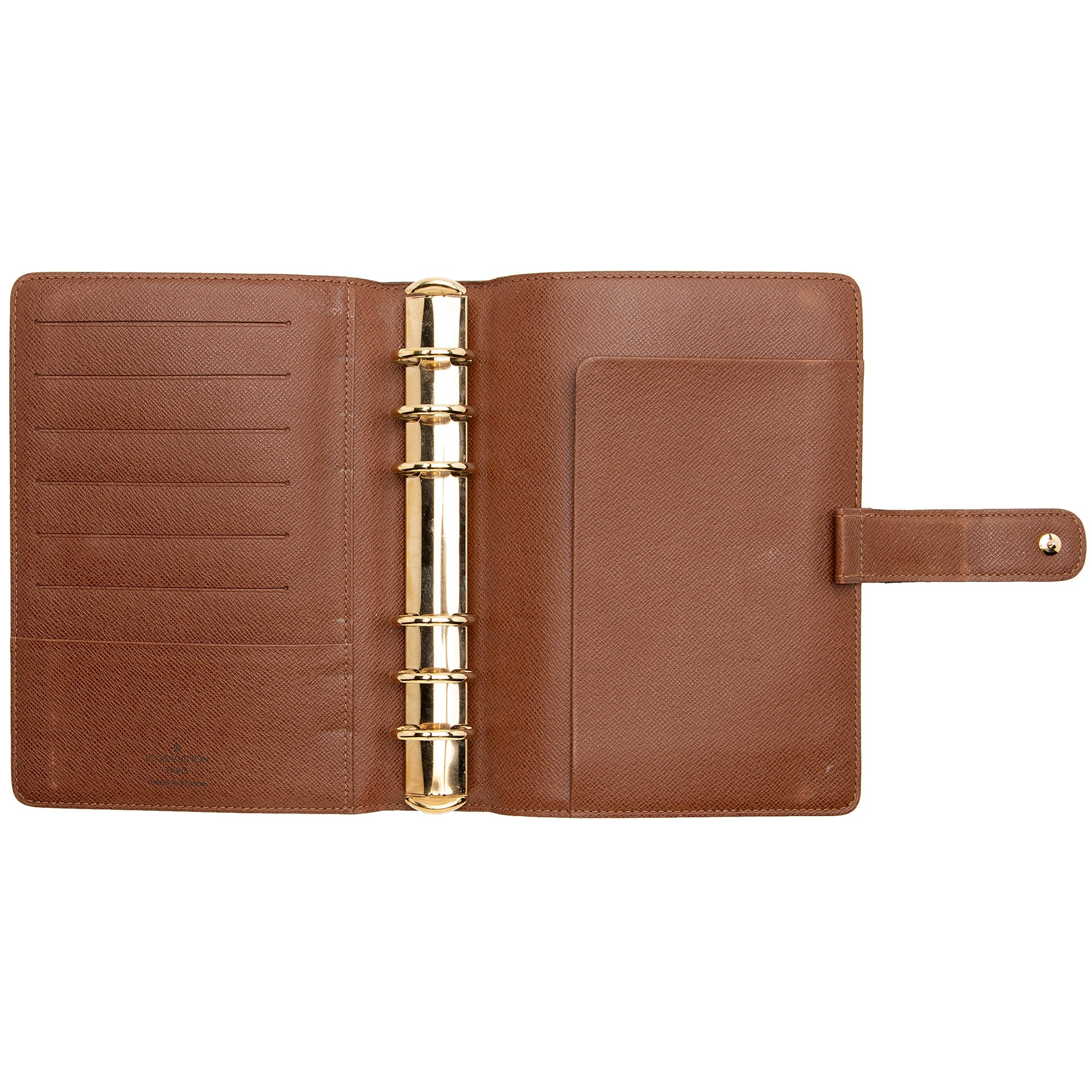 Louis Vuitton Vintage Monogram Canvas Medium Ring Agenda Cover (SHF-22929) - Barde - Image 5