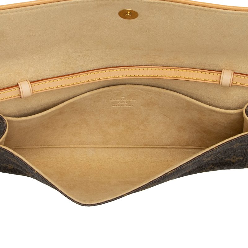 Louis Vuitton Vintage Monogram Canvas Pochette Twin GM Shoulder Bag (SHF-23821) - Barde - Image 7