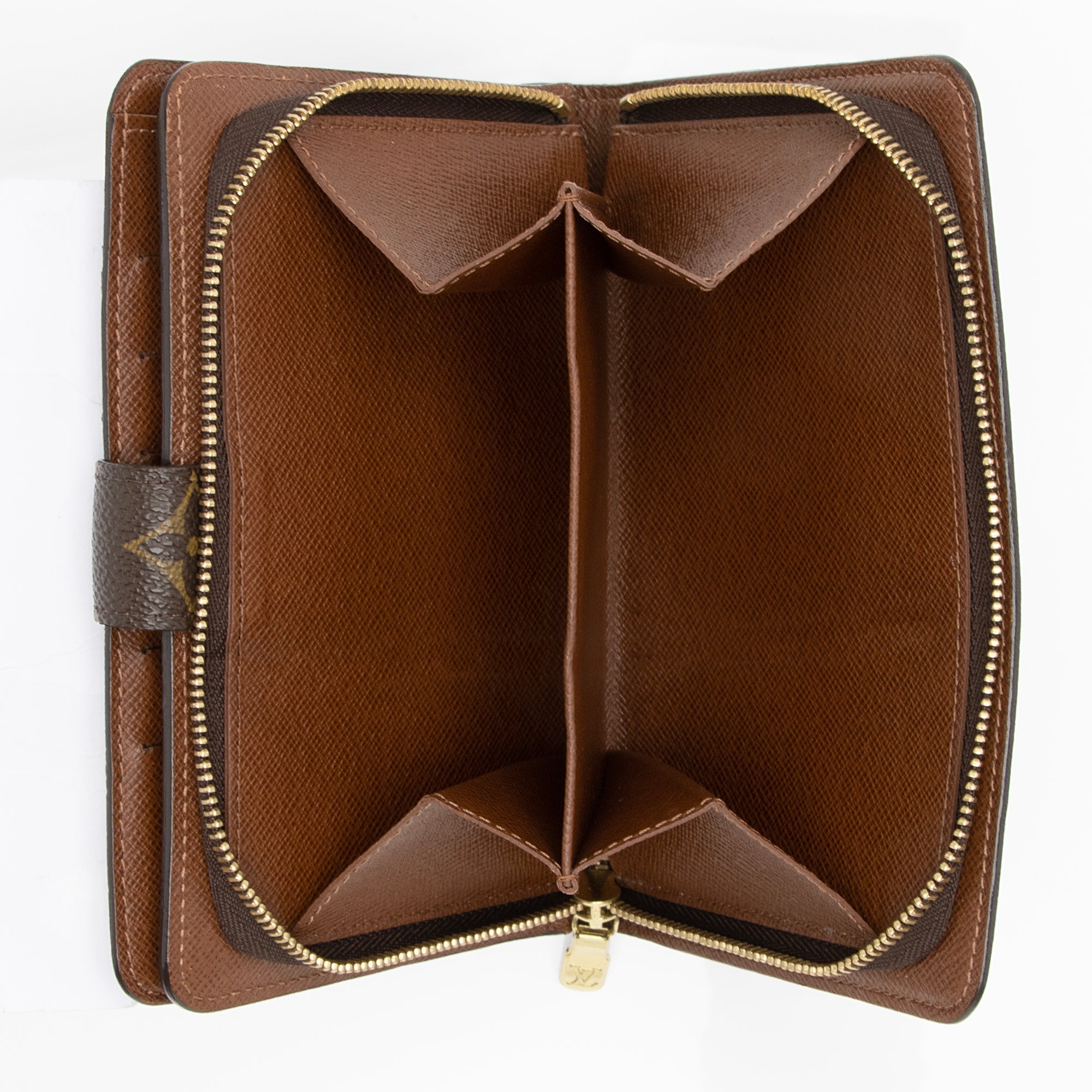 Louis Vuitton Vintage Monogram Canvas Porte Papier Zipper Wallet (SHF-XZcTJn) - Barde - Image 4