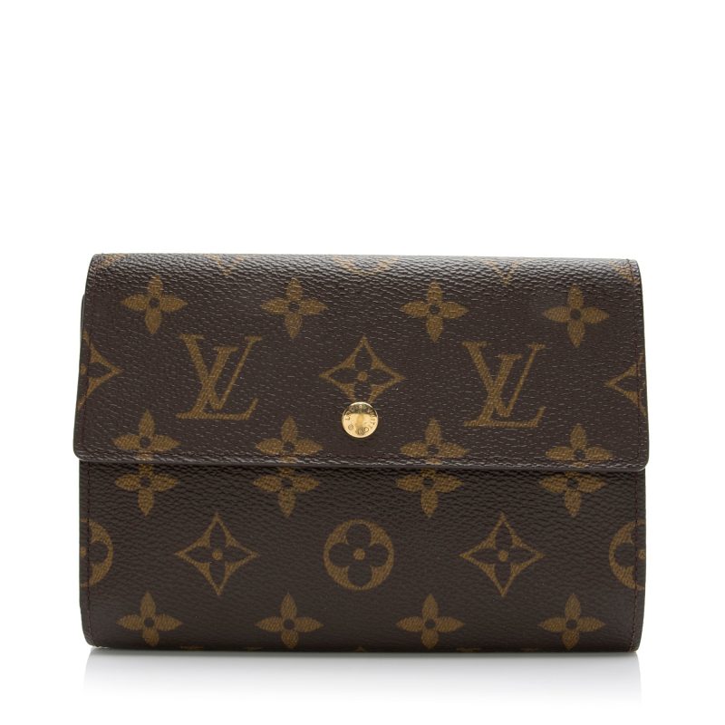 Louis Vuitton Vintage Monogram Canvas Porte Tresor Etui Papiers Wallet (SHF-mj4Wjg) - Barde