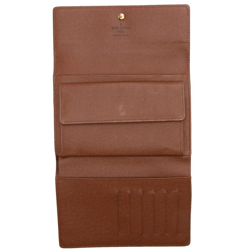 Louis Vuitton Vintage Monogram Canvas Porte Tresor Etui Papiers Wallet (SHF-mj4Wjg) - Barde - Image 5