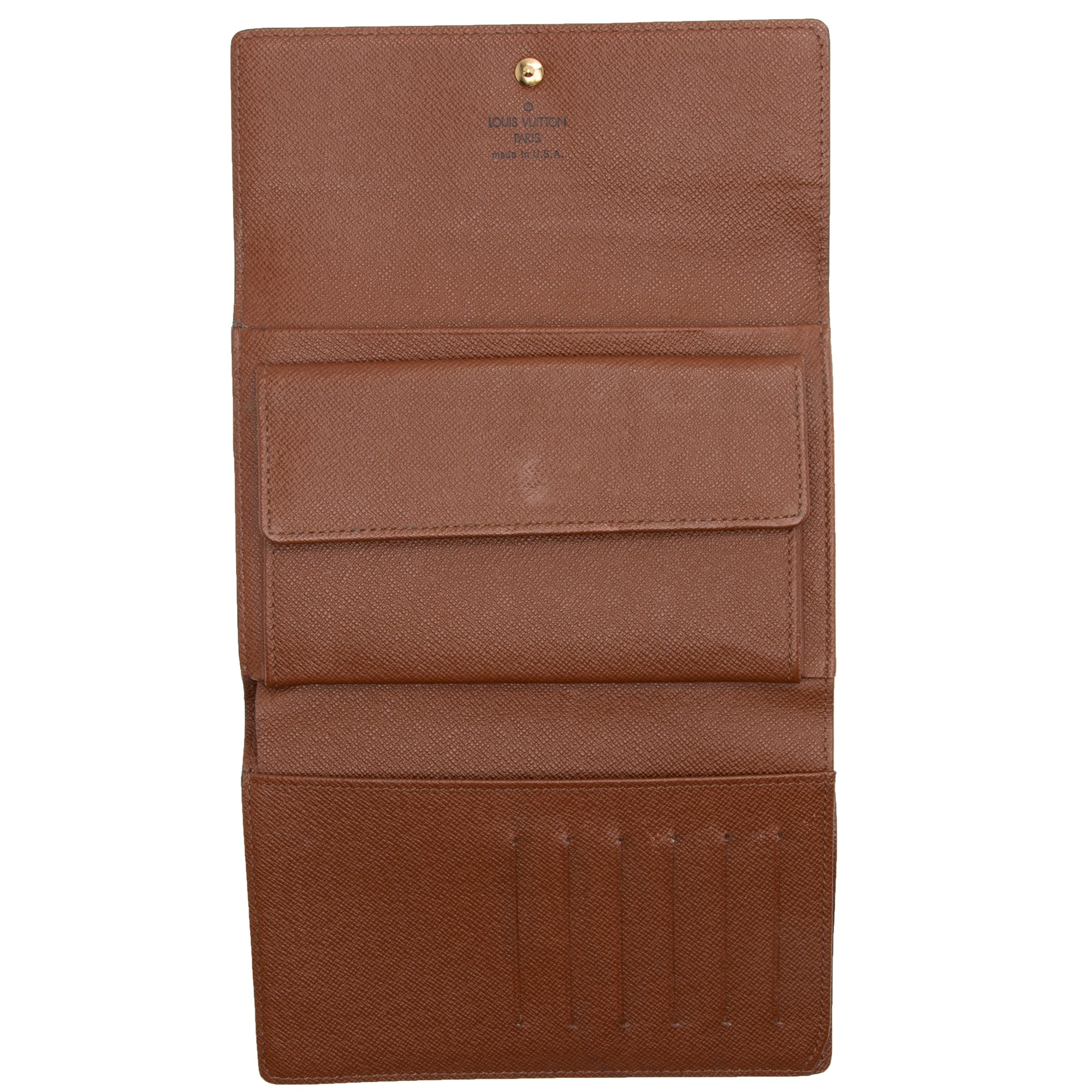 Louis Vuitton Vintage Monogram Canvas Porte Tresor Etui Papiers Wallet (SHF-mj4Wjg) - Barde - Image 5