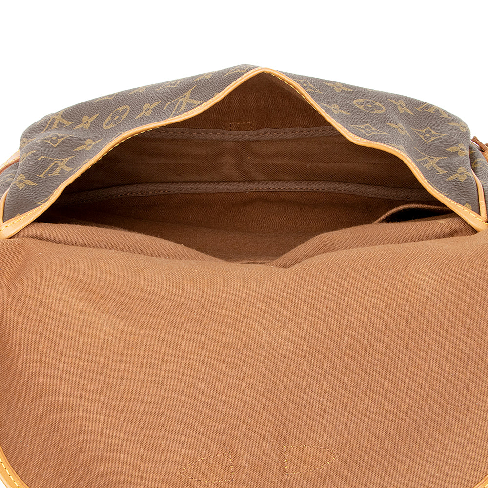 Louis Vuitton Vintage Monogram Canvas Saumur 30 Messenger Bag (SHF-21277) - Barde - Image 7