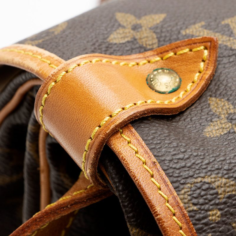 Louis Vuitton Vintage Monogram Canvas Saumur 35 Messenger Bag (SHF-186182) - Barde - Image 9