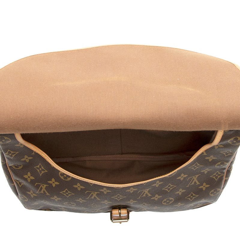 Louis Vuitton Vintage Monogram Canvas Saumur 35 Messenger Bag (SHF-186182) - Barde - Image 6