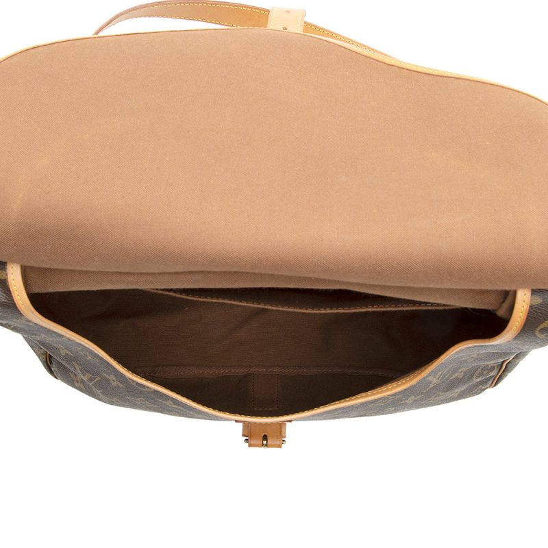 Louis Vuitton Vintage Monogram Canvas Saumur 35 Messenger Bag (SHF-186182) - Barde - Image 7