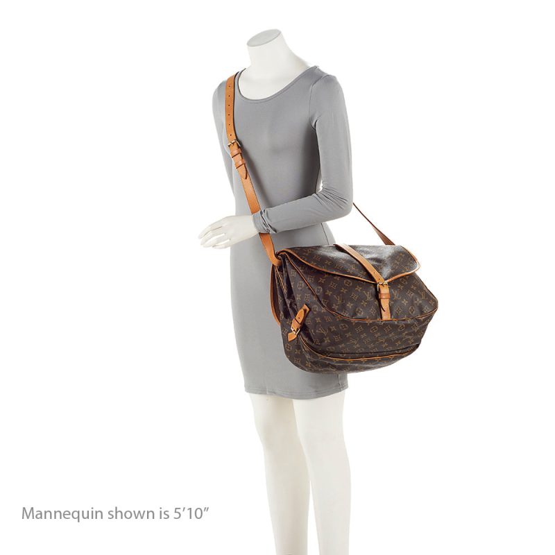 Louis Vuitton Vintage Monogram Canvas Saumur 35 Messenger Bag (SHF-186182) - Barde - Image 5