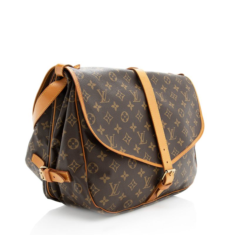 Louis Vuitton Vintage Monogram Canvas Saumur 35 Messenger Bag (SHF-186182) - Barde - Image 2