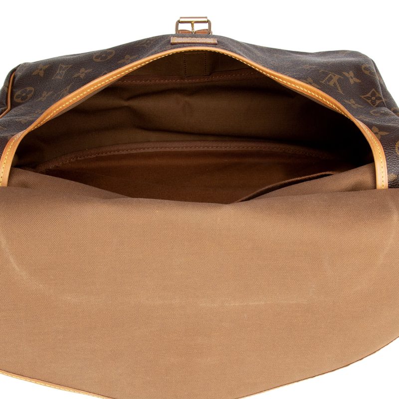 Louis Vuitton Vintage Monogram Canvas Saumur 35 Messenger Bag (SHF-22921) - Barde - Image 8