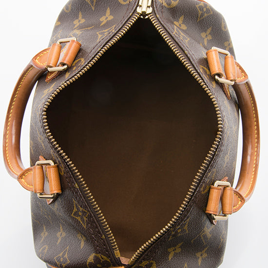 Louis Vuitton Vintage Monogram Canvas Speedy 25 Satchel (SHF-bsR58g) - Barde - Image 3