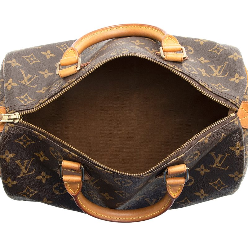 Louis Vuitton Vintage Monogram Canvas Speedy 30 Satchel (SHF-21508) - Barde - Image 7