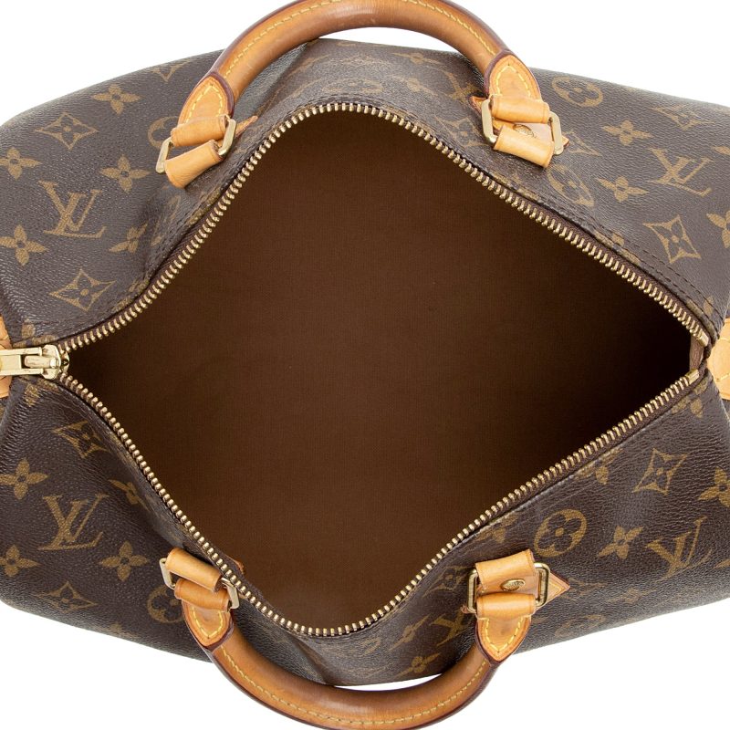 Louis Vuitton Vintage Monogram Canvas Speedy 30 Satchel (SHF-Nnx6Aj) - Barde - Image 7