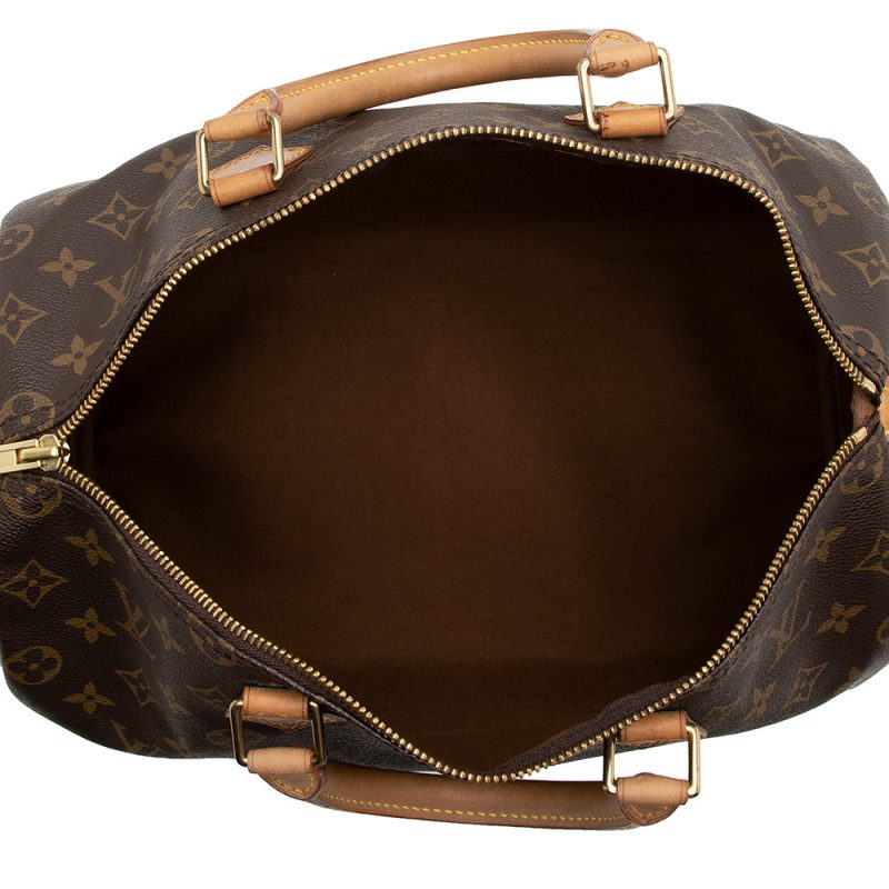 Louis Vuitton Vintage Monogram Canvas Speedy 35 Satchel (SHF-16148) - Barde - Image 7