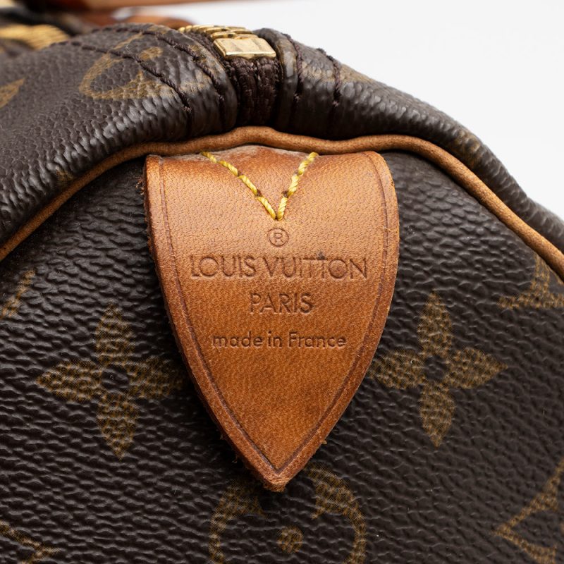 Louis Vuitton Vintage Monogram Canvas Speedy 35 Satchel (SHF-16148) - Barde - Image 8
