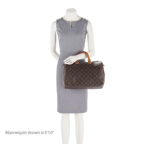 Louis Vuitton Vintage Monogram Canvas Speedy 35 Satchel (SHF-16148) - Barde - Image 5