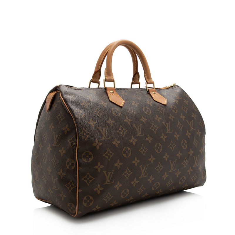 Louis Vuitton Vintage Monogram Canvas Speedy 35 Satchel (SHF-16148) - Barde - Image 2