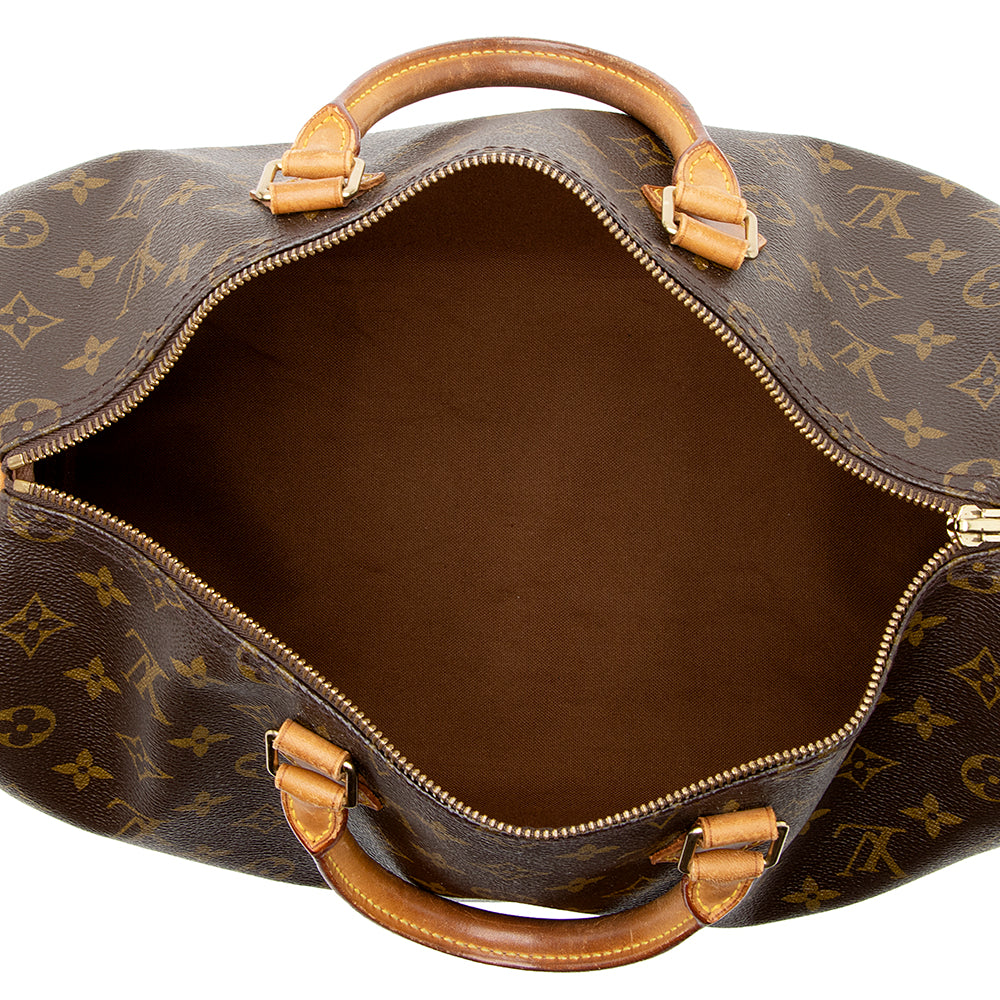 Louis Vuitton Vintage Monogram Canvas Speedy 35 Satchel (SHF-22048) - Barde - Image 7