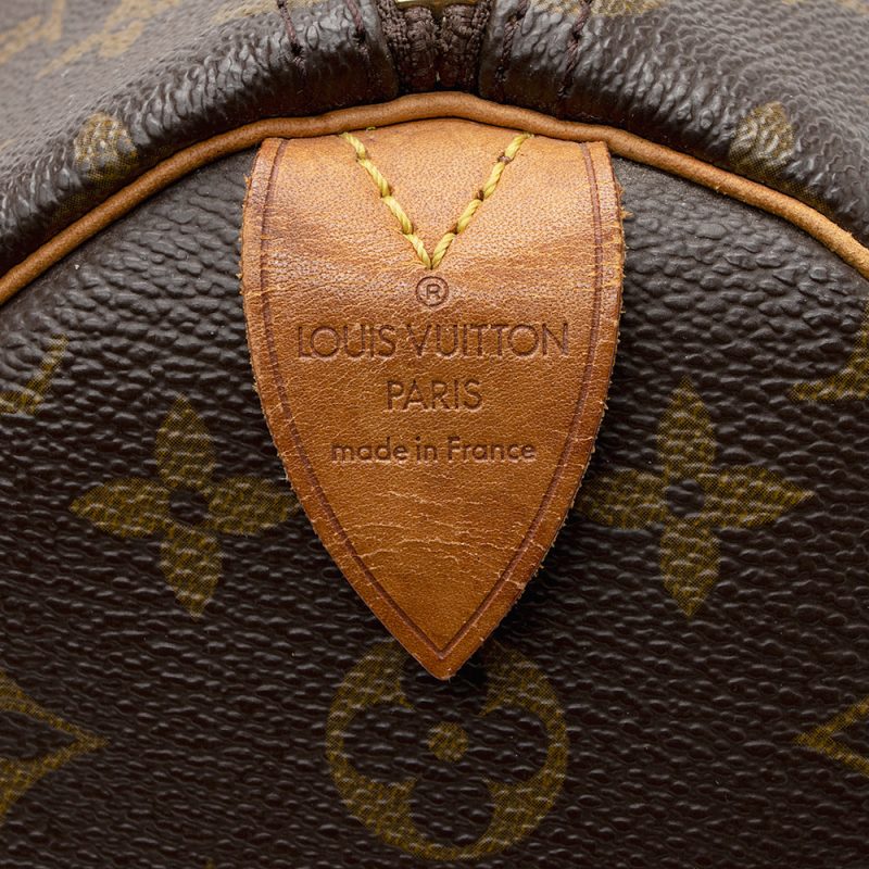 Louis Vuitton Vintage Monogram Canvas Speedy 35 Satchel (SHF-22048) - Barde - Image 8