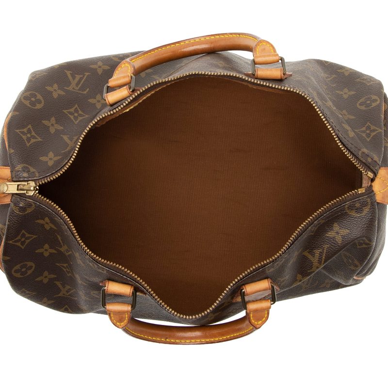 Louis Vuitton Vintage Monogram Canvas Speedy 35 Satchel (SHF-22507) - Barde - Image 7