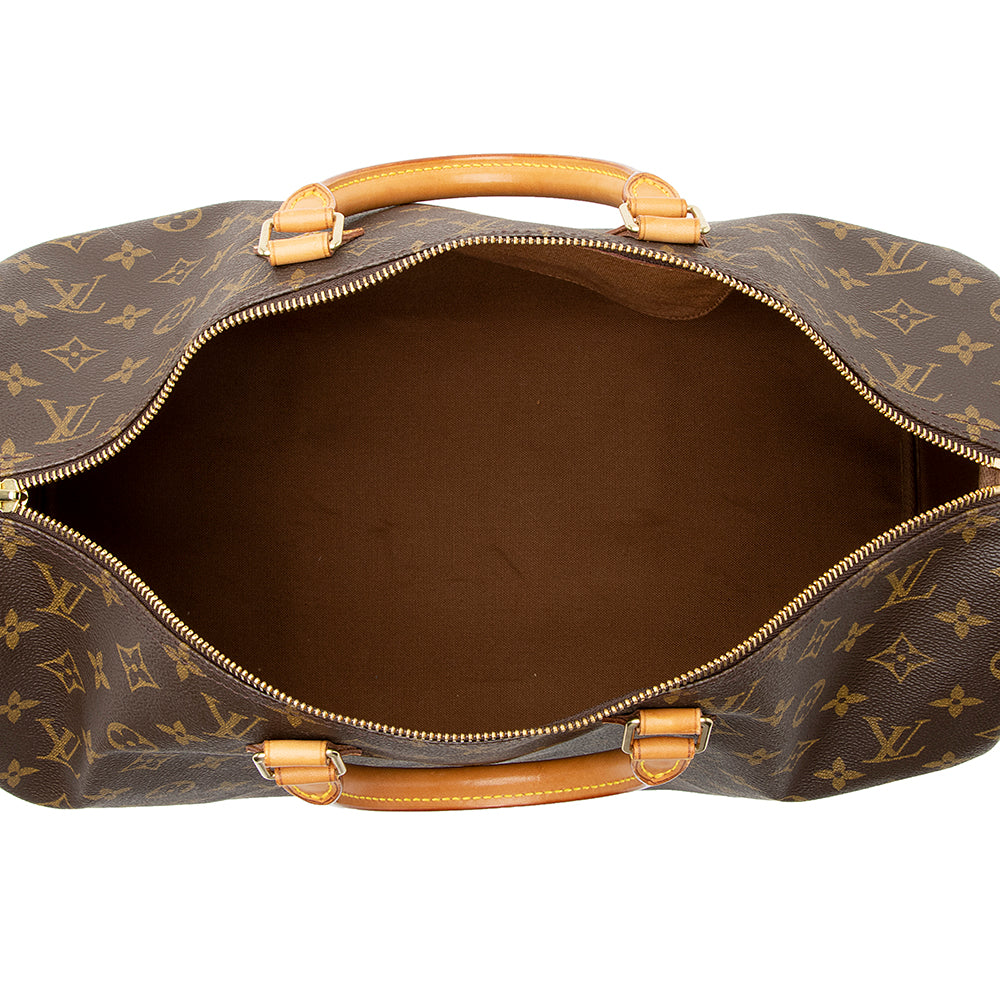 Louis Vuitton Vintage Monogram Canvas Speedy 40 Satchel (SHF-21968) - Barde - Image 7