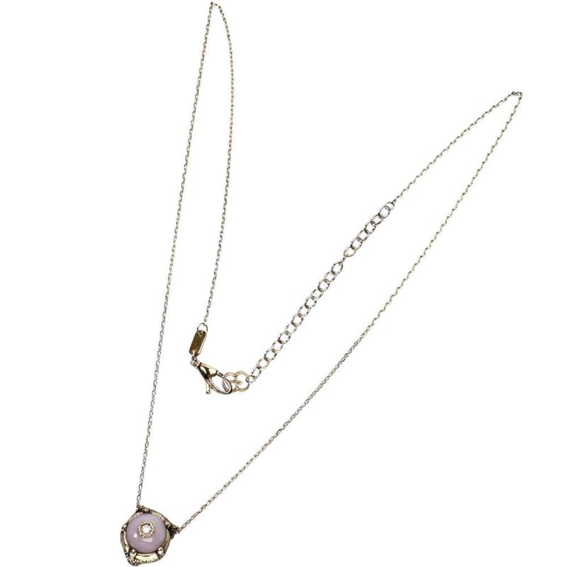 Gucci Pink Opal Diamond Necklace K18YG - Barde - Image 5