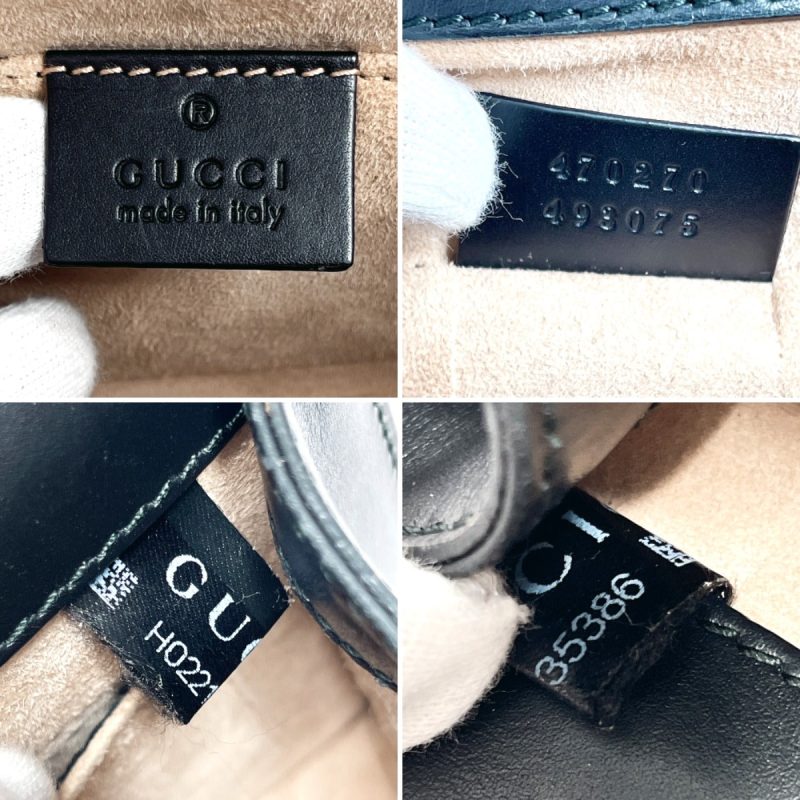 Gucci Sylvie Leather 2WAY Handbag Black - Barde - Image 9