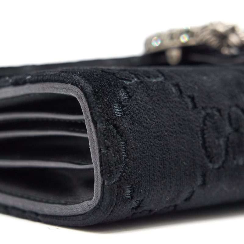 Gucci Dionysus Mini Chain Bag Velvet Black - Barde - Image 8