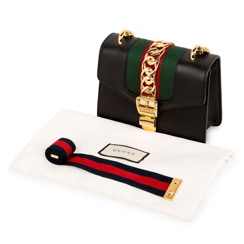 Gucci Sylvie Leather Mini Chain Bag - Barde - Image 9