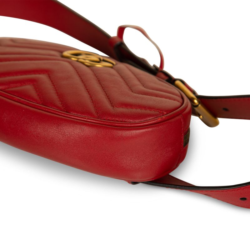 Gucci Marmont Belt Bag - Red - Barde - Image 7