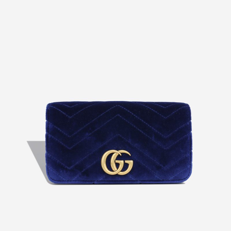 Gucci Mini Velvet Chevron Flap - Barde