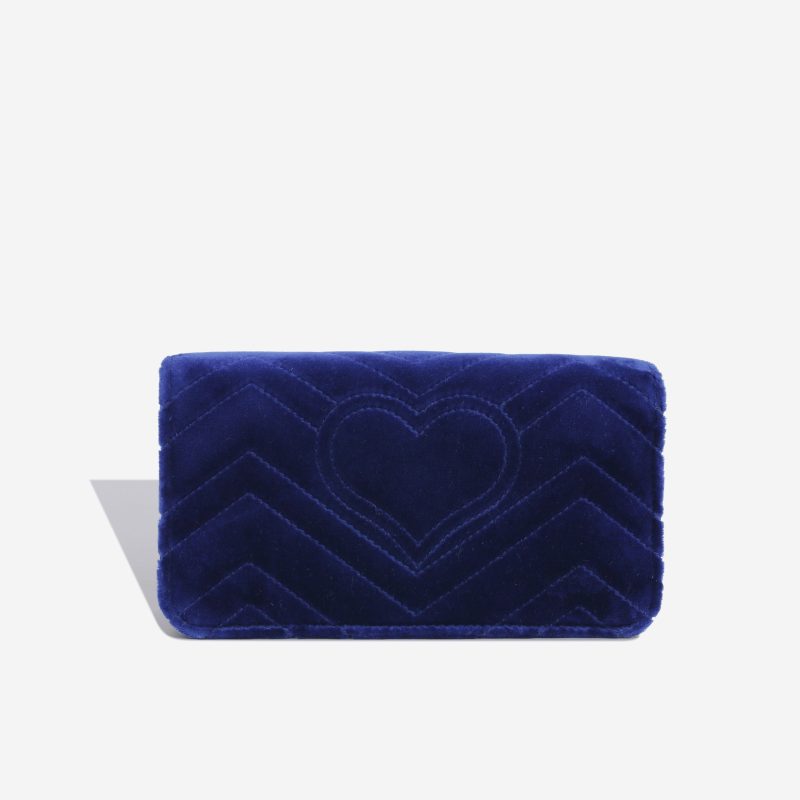 Gucci Mini Velvet Chevron Flap - Barde - Image 3