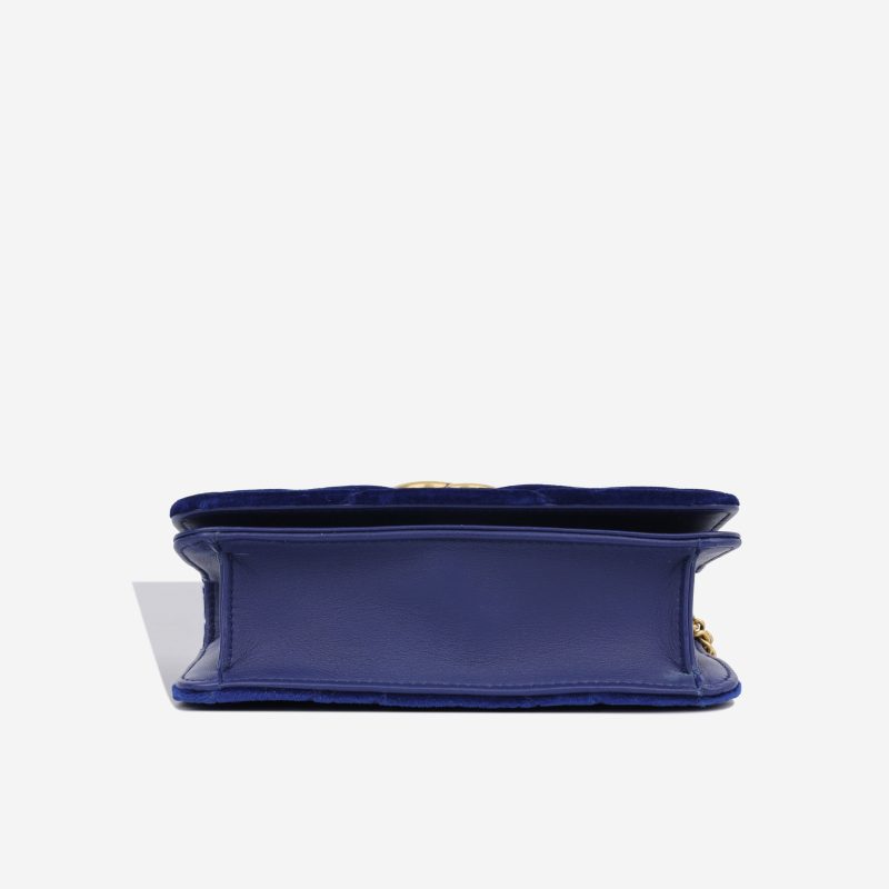 Gucci Mini Velvet Chevron Flap - Barde - Image 4