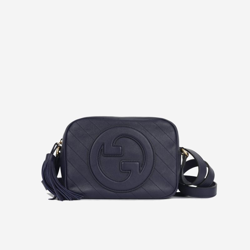 Gucci Blondie Camera Case - Navy Calfskin - Barde