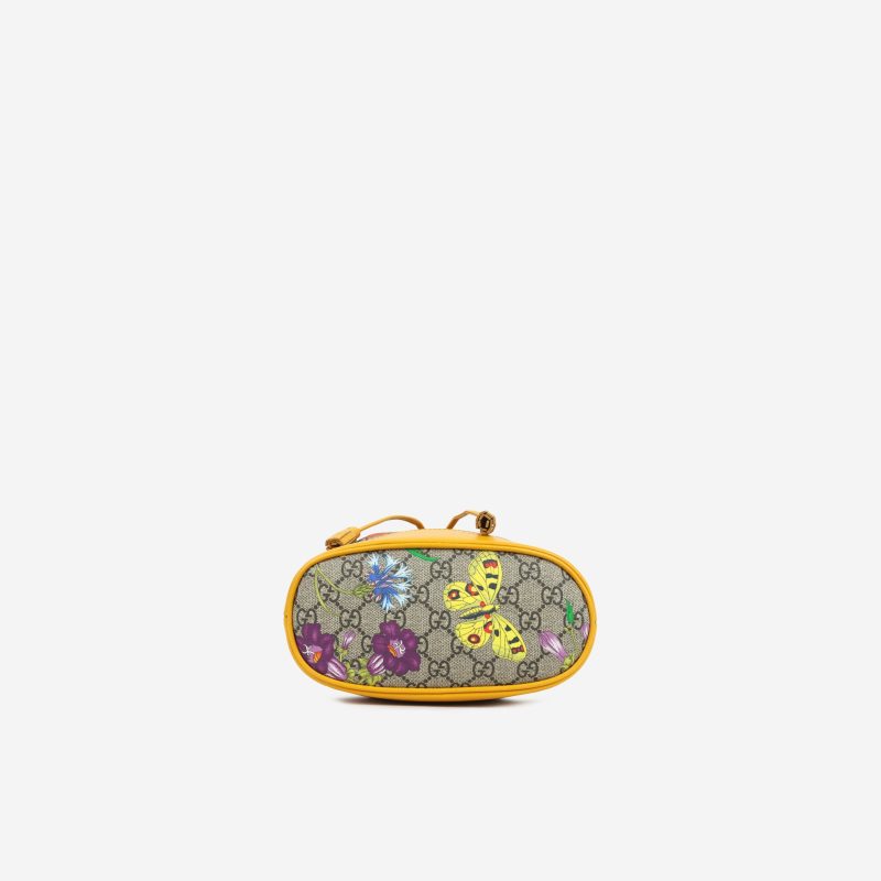 Gucci Ophidia Bucket Bag - Flora Canvas / Yellow - Barde - Image 3