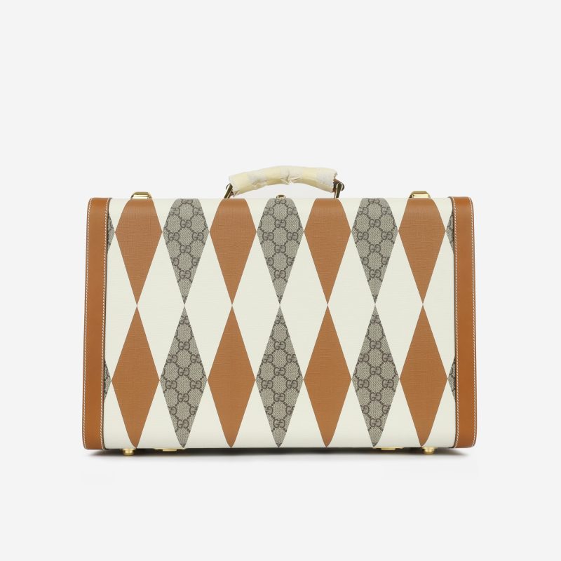 Gucci Medium Savoy Trunk - Rhombus GG Canvas - Barde